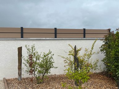 Clôture composite Faro couleur sable
